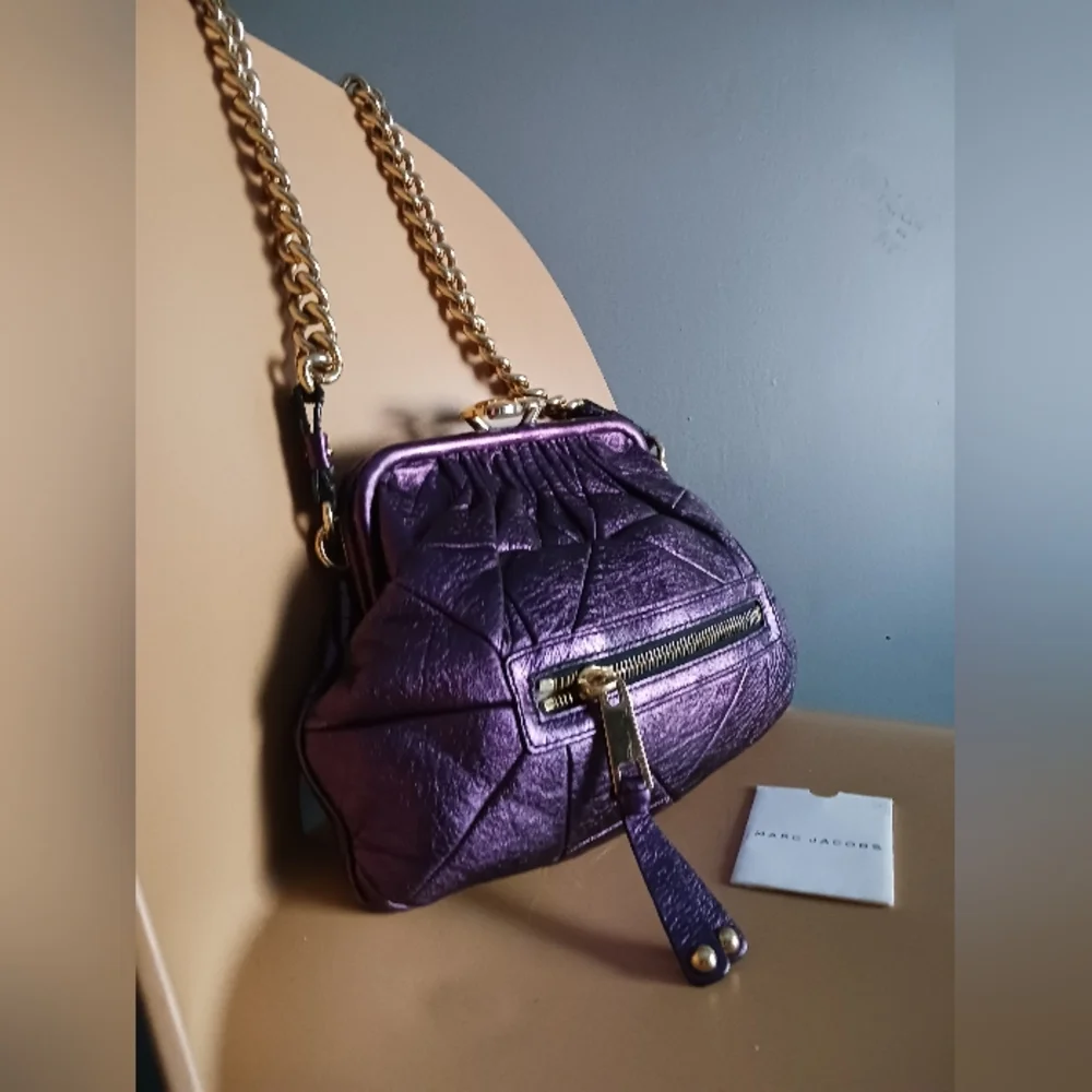 Marc Jacobs Vintage Quilted Purple Shoulder Bag - Picture 2 of 16